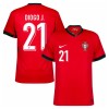 Camiseta de fútbol Portugal Diogo J. 21 Primera Equipación Euro 2024 - Hombre